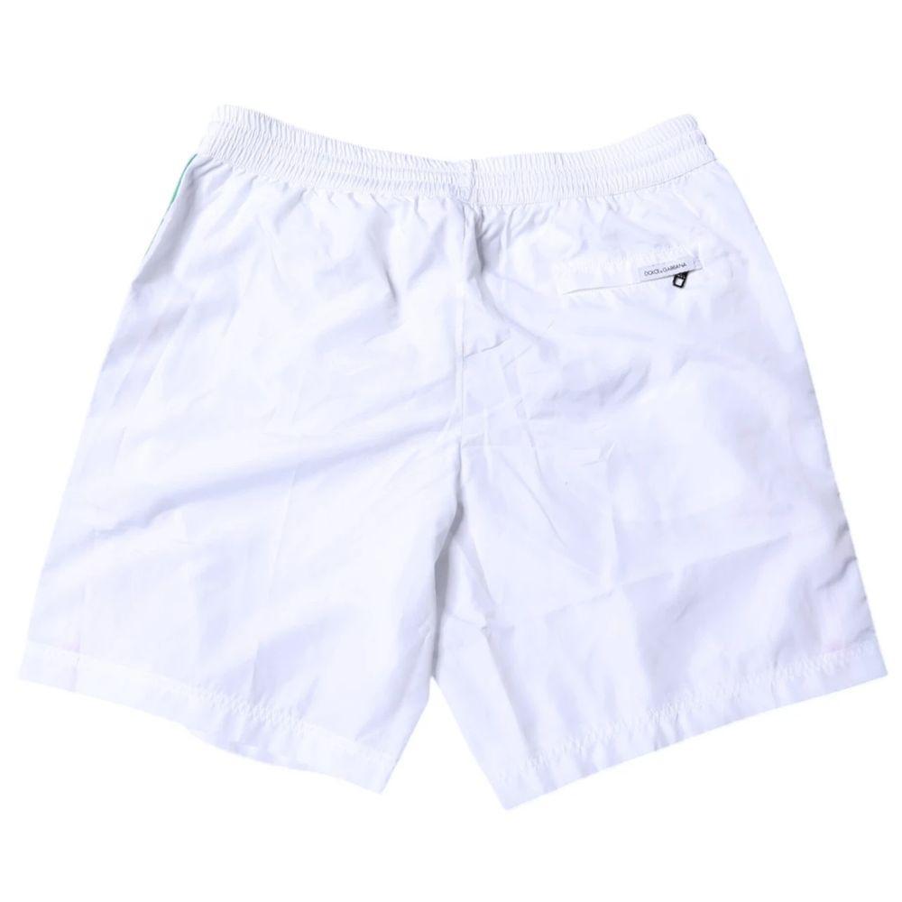 Dolce & Gabbana White Polyester Swimwear