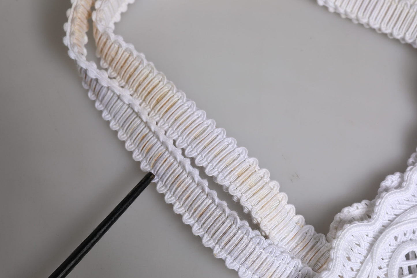 Dolce & Gabbana White Cordonetto Lace Beatrice Tote Shopping Bag