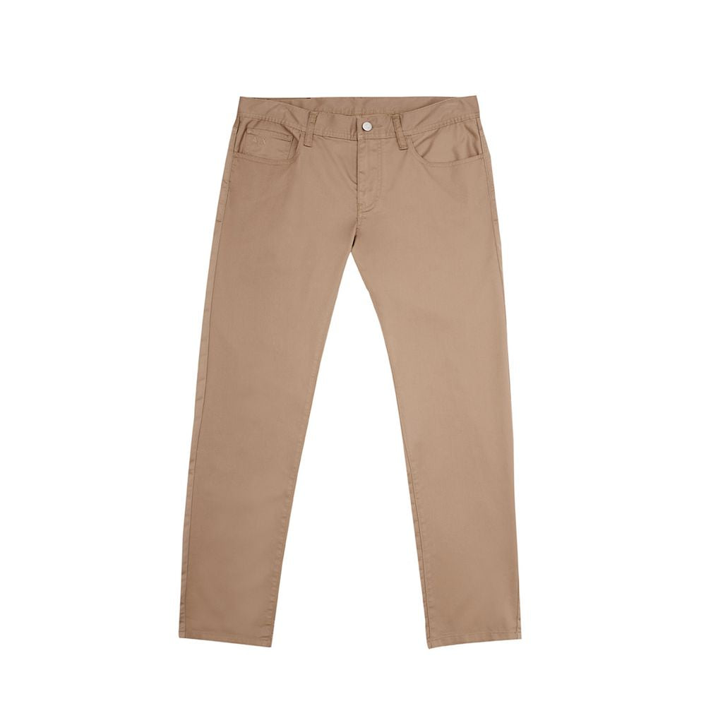 Armani Exchange Brown Cotton Pant