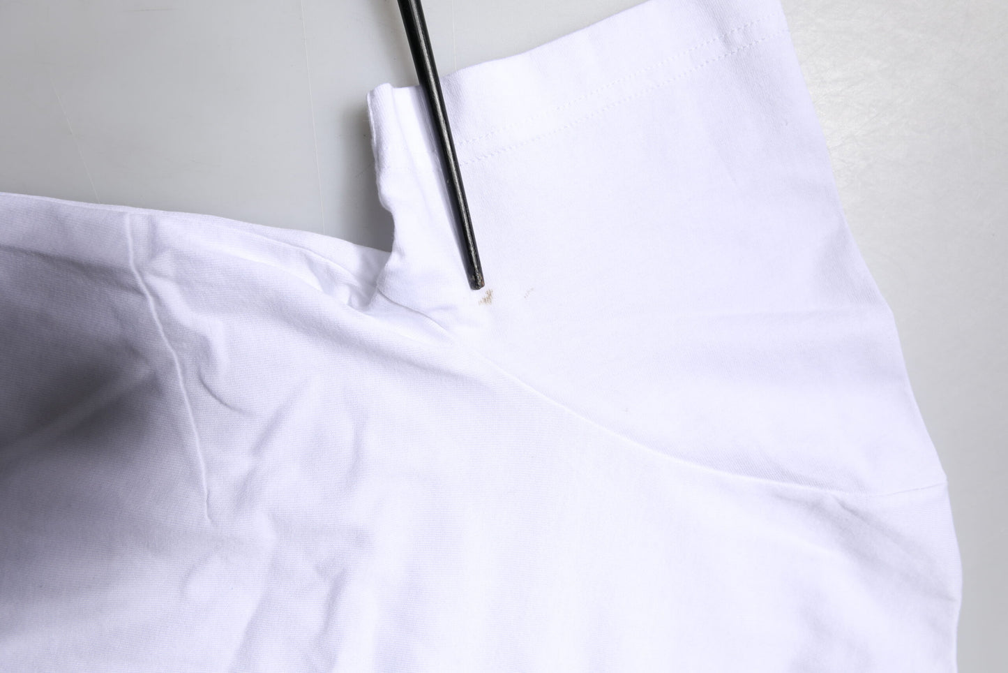 Dolce & Gabbana White Printed Round Neck Top Cotton T-shirt