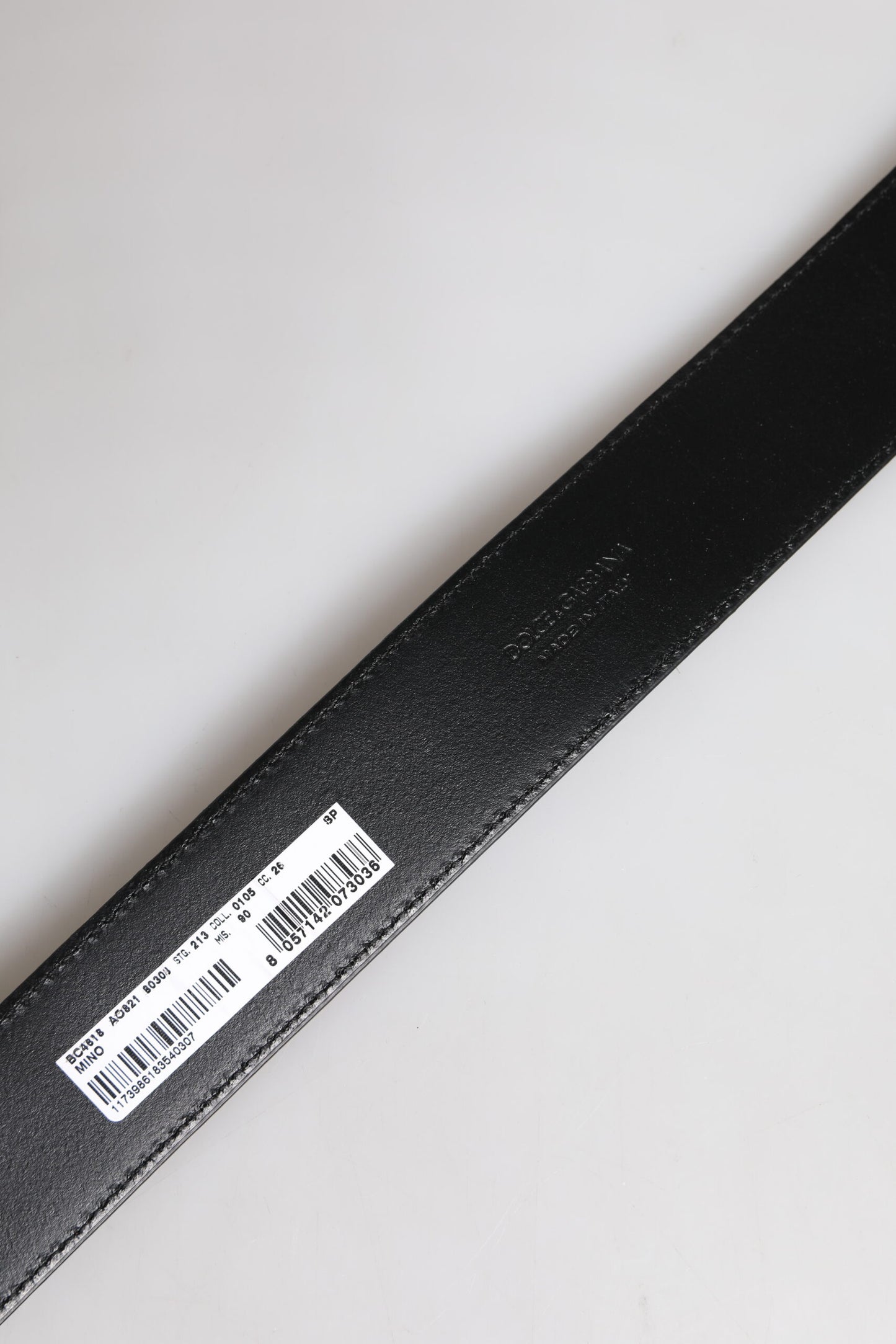 Dolce & Gabbana Brown Leather Gold Metal Buckle Classic Belt