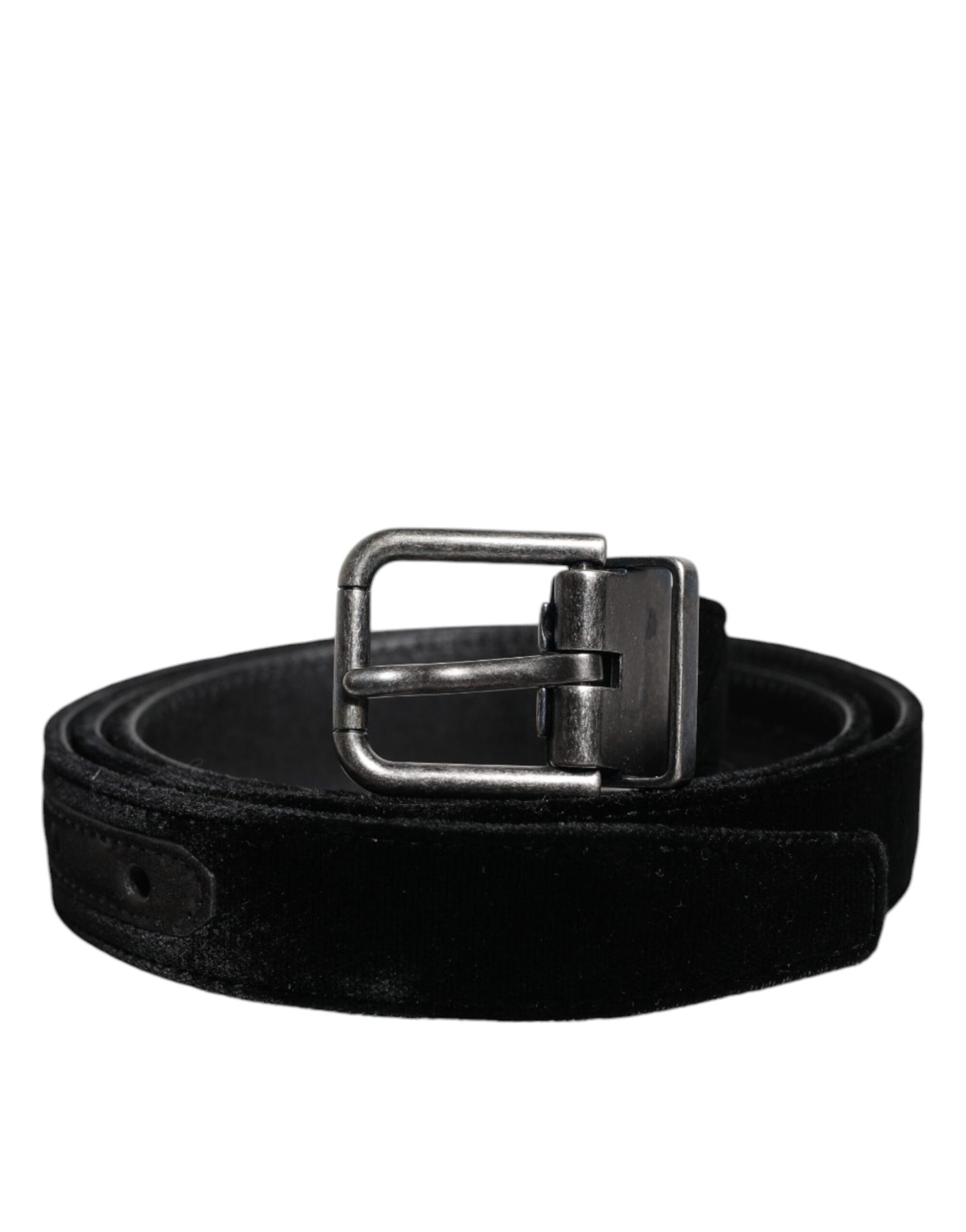 Dolce & Gabbana Black Leather Metal Buckle Classic Belt