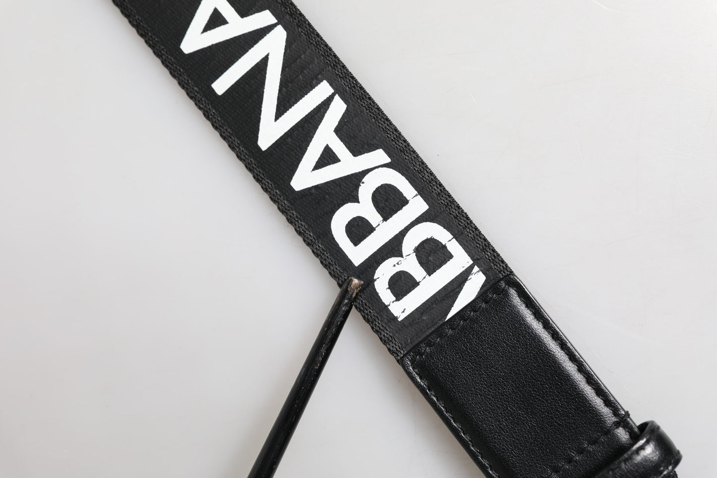 Dolce & Gabbana Black Leather Classic Metal Logo Buckle Belt