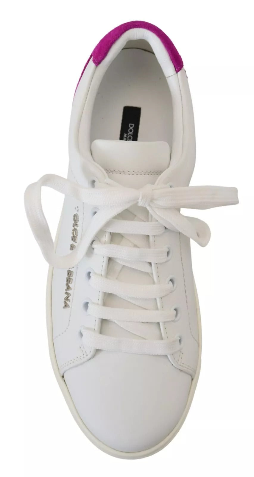 Dolce & Gabbana White Classic Sneakers Women Leather Shoes