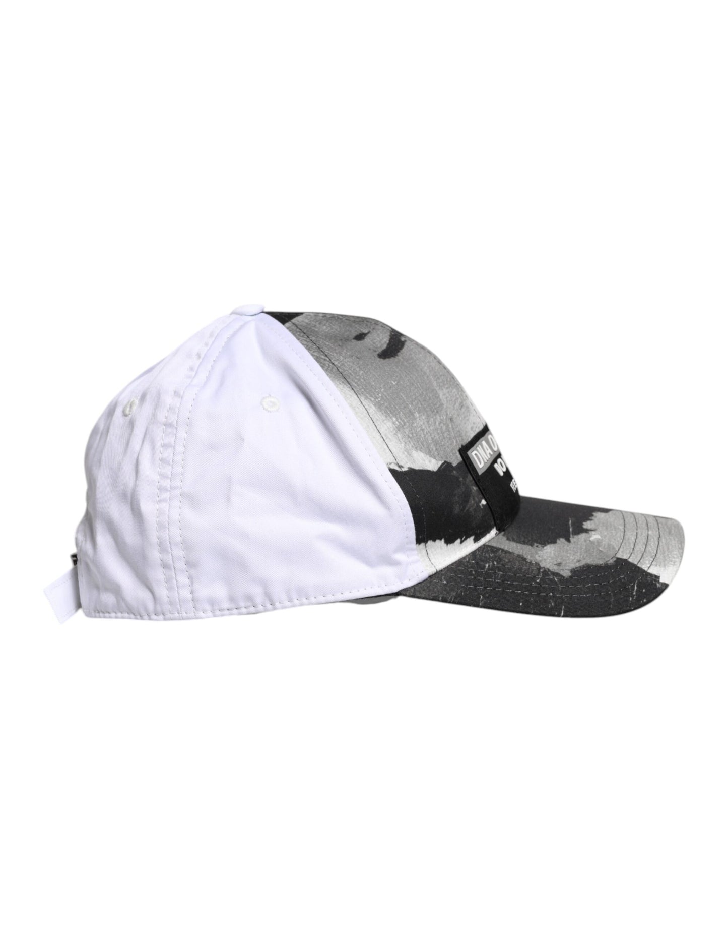 Dolce & Gabbana White Gray Camouflage 6 Panels Baseball Cap