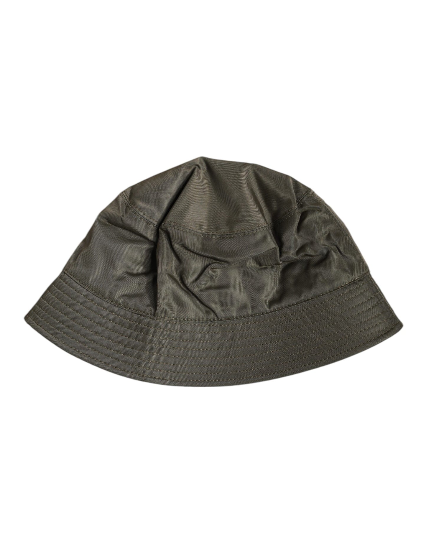 Dolce & Gabbana Brown DG Plaque Wide Brim Bucket Hat