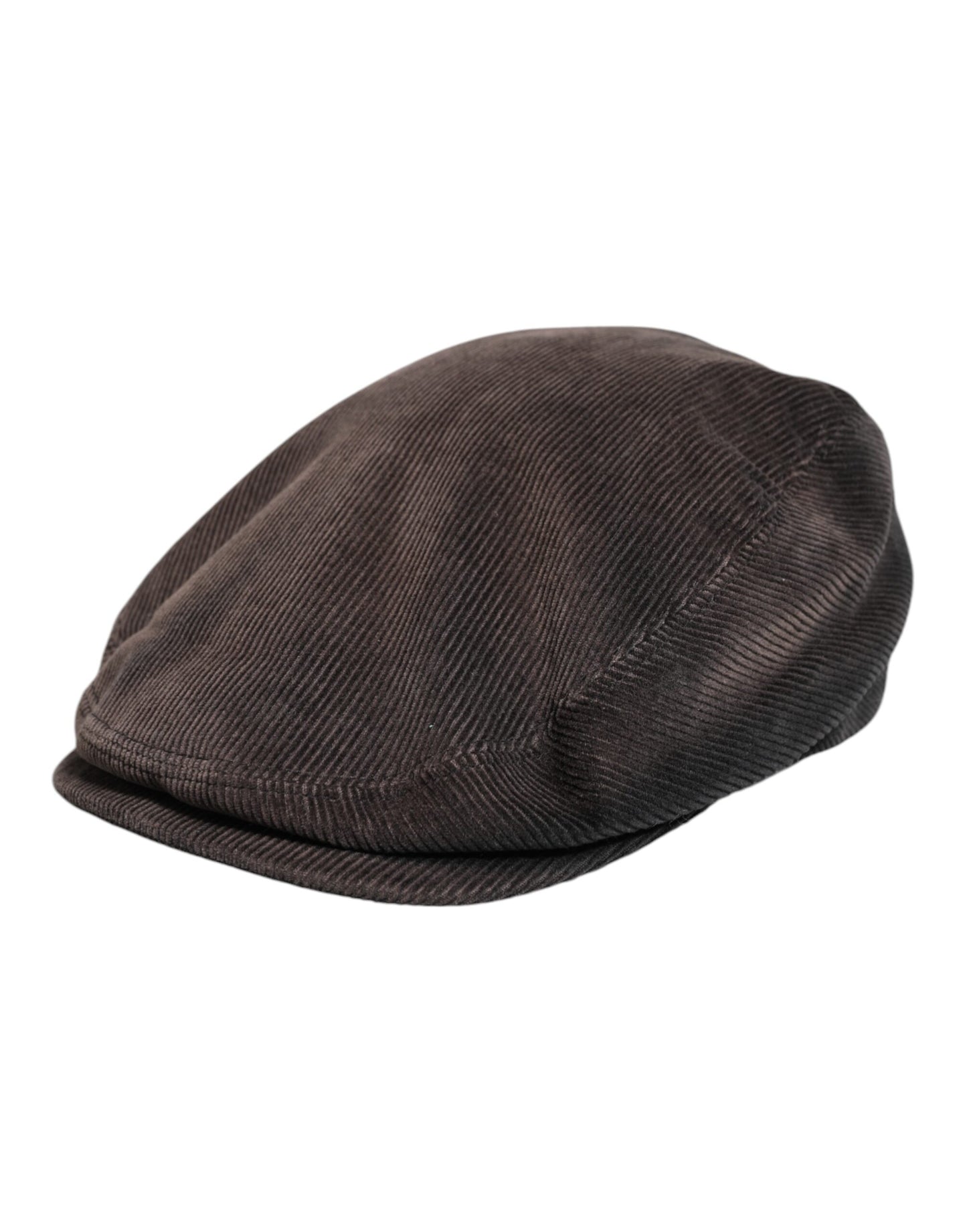Dolce & Gabbana Brown Cotton Newsboy Capello Cabbie Hat