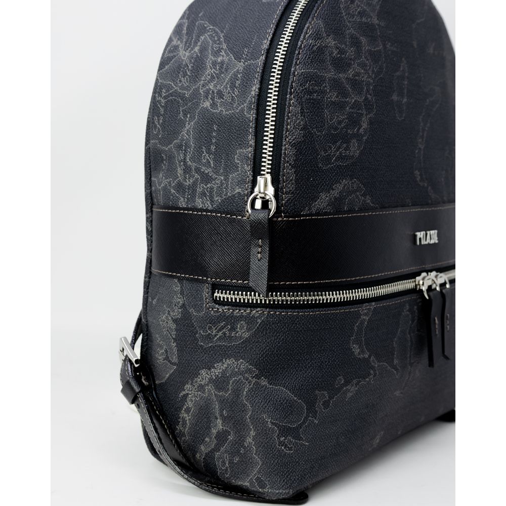Alviero Martini Prima Classe Black Leather Backpack