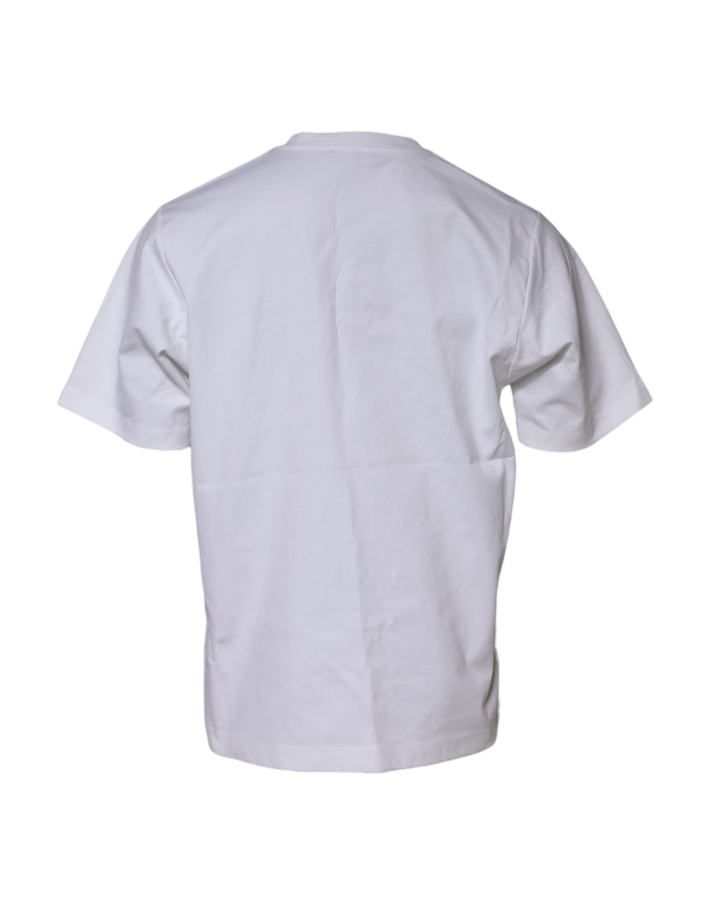Dolce & Gabbana White Logo Embellish Short Sleeves T-shirt