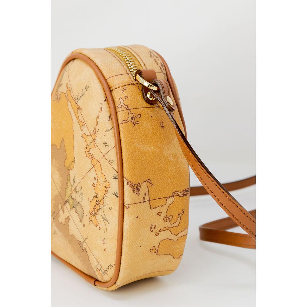 Alviero Martini Prima Classe Beige Cotton Handbag