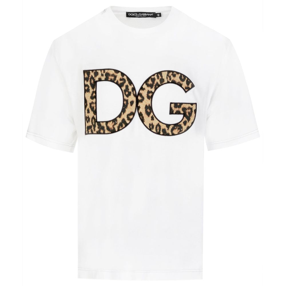 Dolce & Gabbana White Cotton T-Shirt