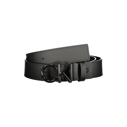 Calvin Klein Black Leather Men Belt