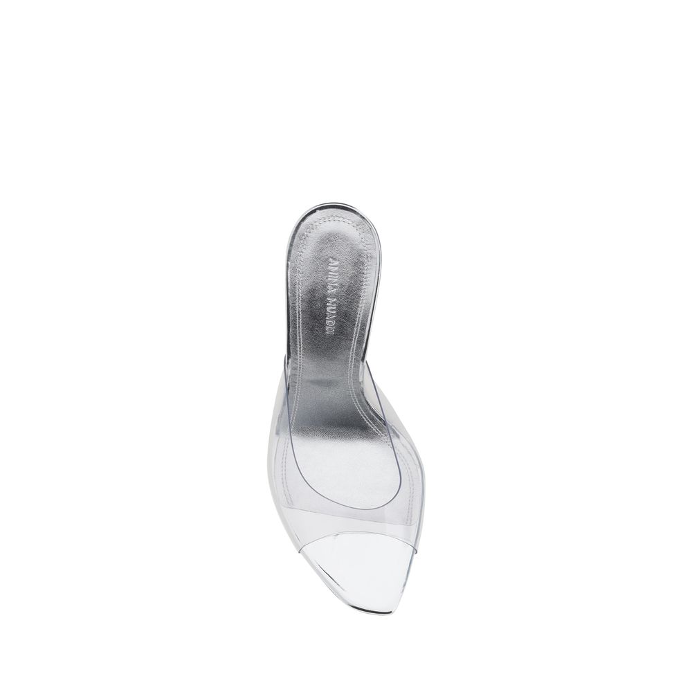 Amina Muaddi Alexa Glass Sandals