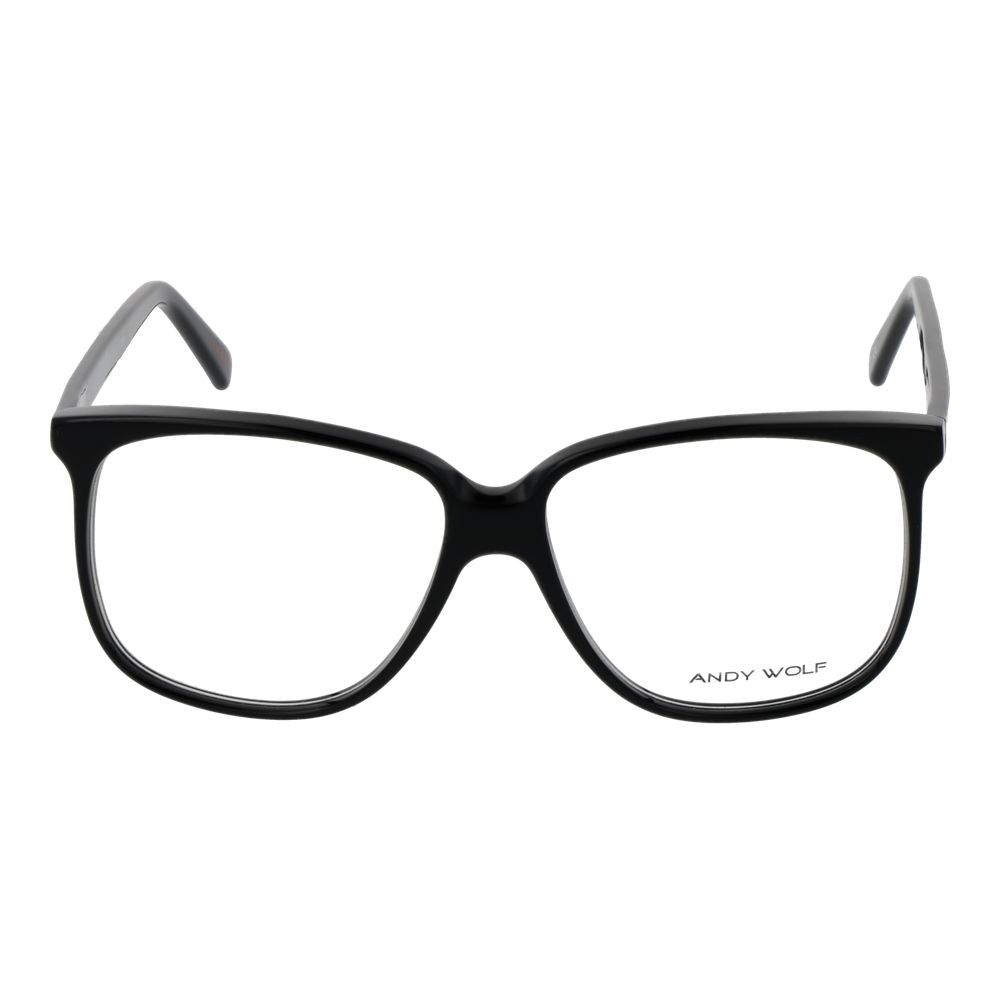 Andy Wolf Black Unisex Optical Frames