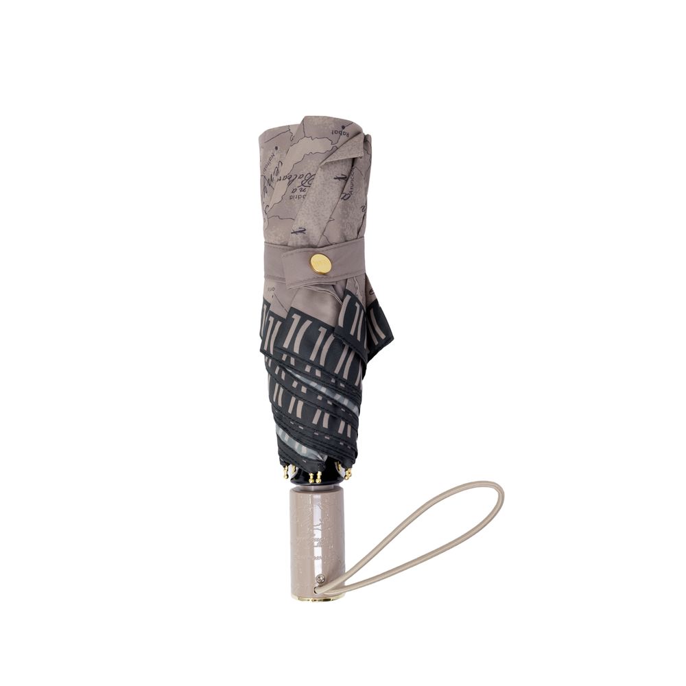 Alviero Martini Prima Classe Gray Nylon Umbrella