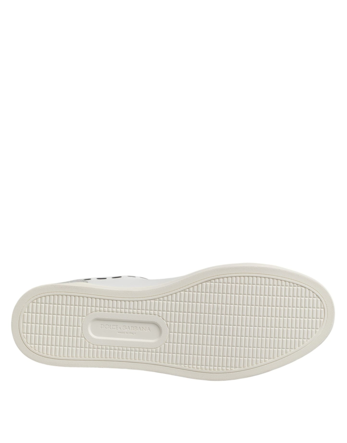 Dolce & Gabbana White Leather MILANO Low Top Sneakers Shoes