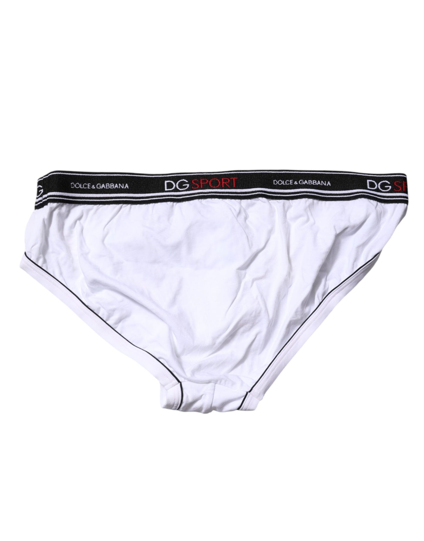 Dolce & Gabbana White Cotton Stretch Regular Brief Underwear