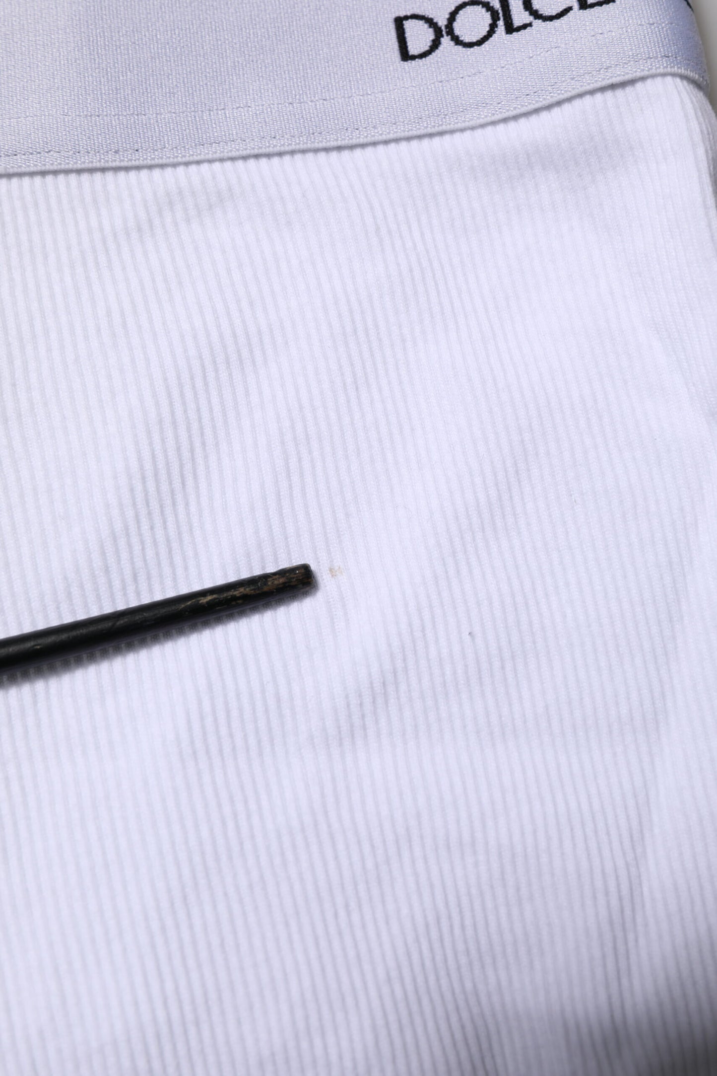 Dolce & Gabbana White Logo Waist Regular Boxer Brief Underwear