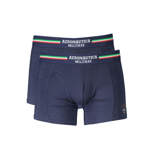 Aeronautica Militare Blue Cotton Underwear