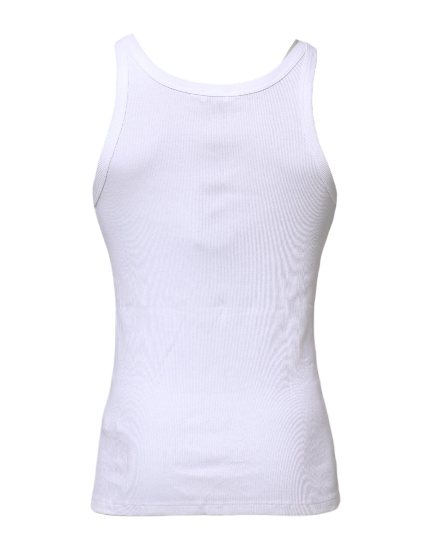 Dolce & Gabbana White Cotton Sleeveless Underwear Tank T-shirt