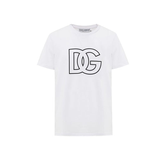 Dolce & Gabbana White Cotton T-Shirt