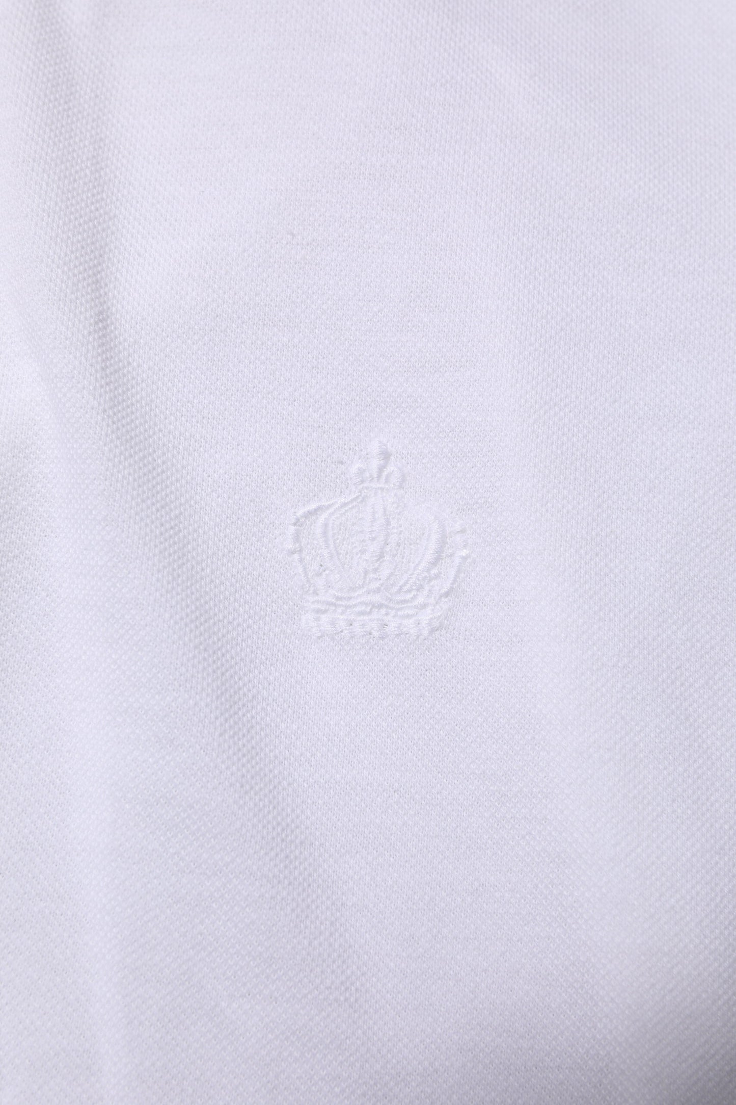 Dolce & Gabbana White Collared Men Short Sleeve Crown T-shirt