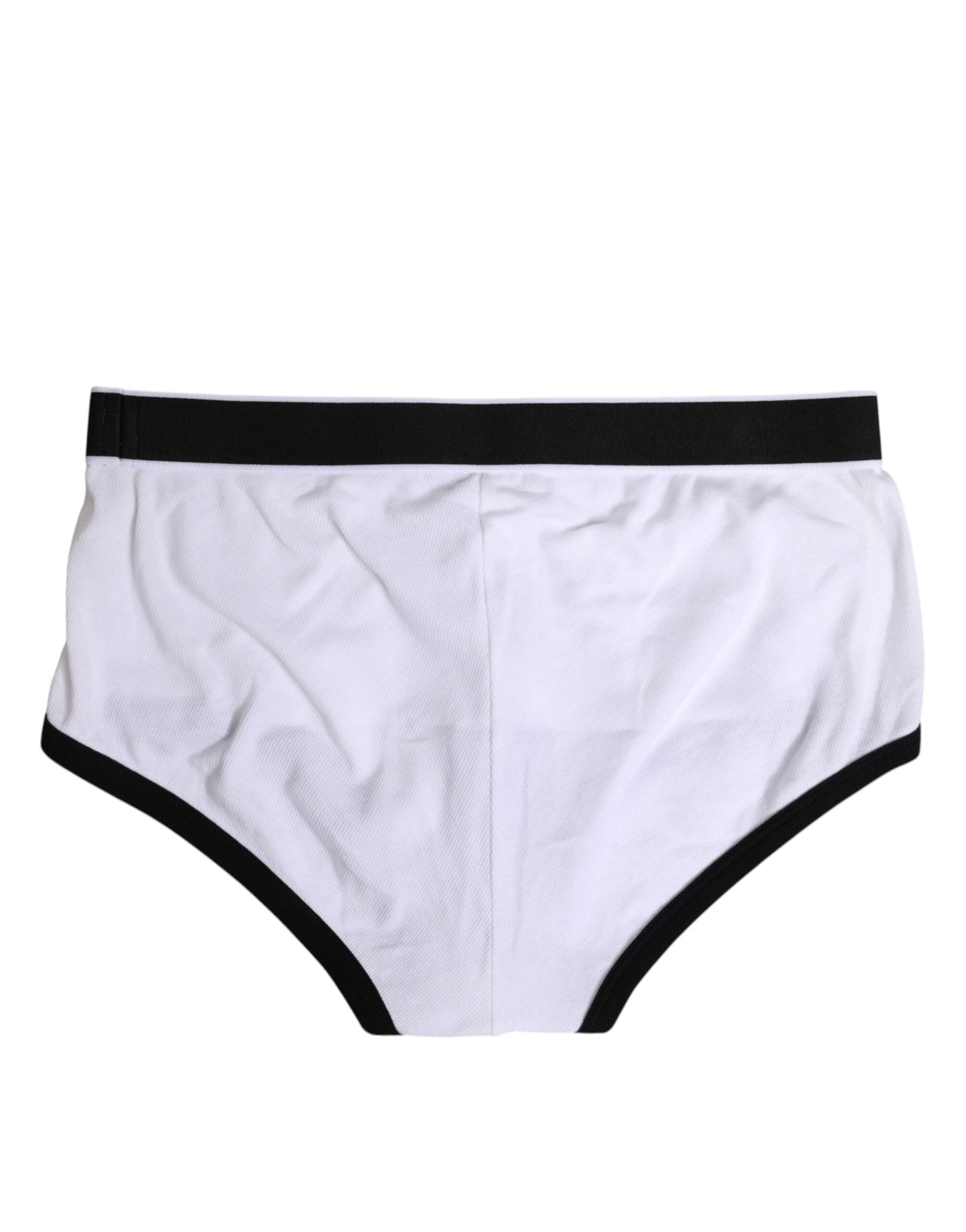 Dolce & Gabbana White Cotton Stretch Regular Brief Underwear