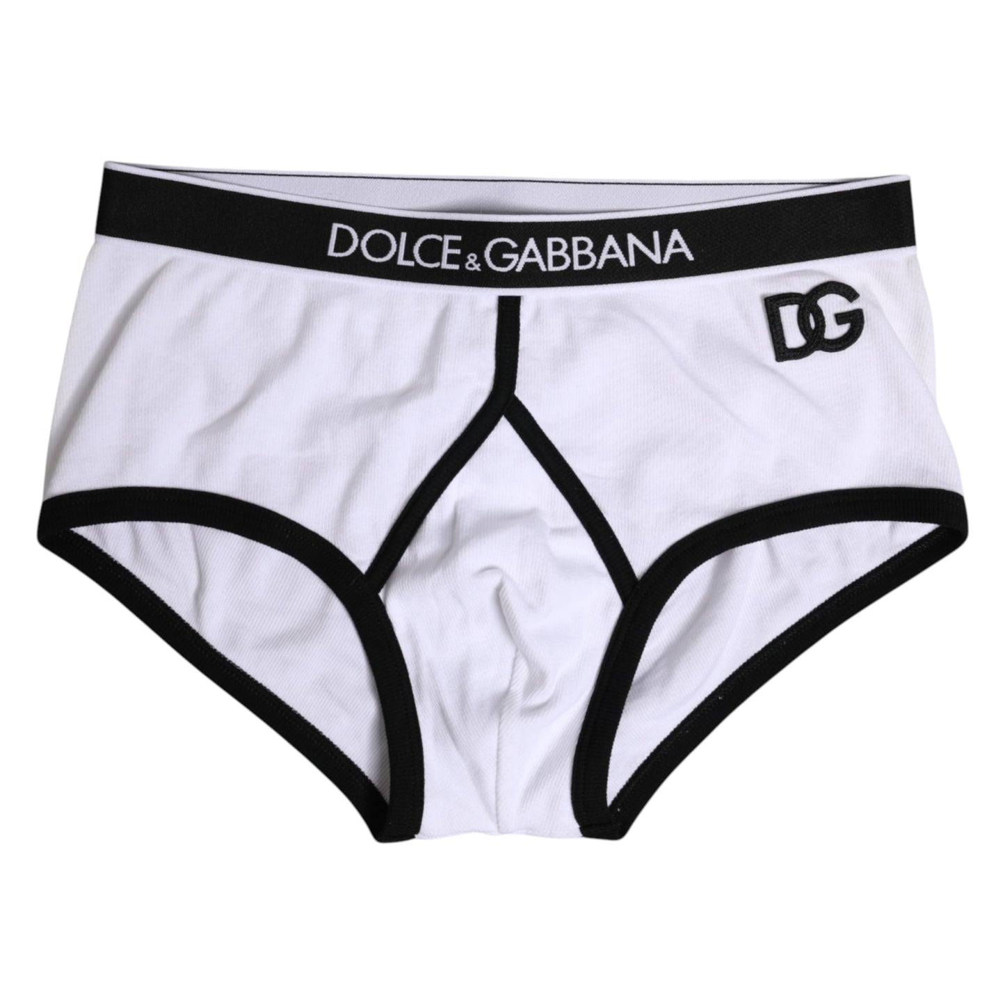 Dolce & Gabbana White Cotton Stretch Regular Brief Underwear