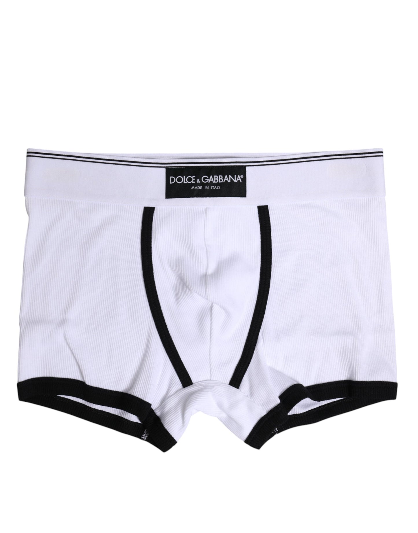 Dolce & Gabbana White Cotton Men Regular Boxer Underwear