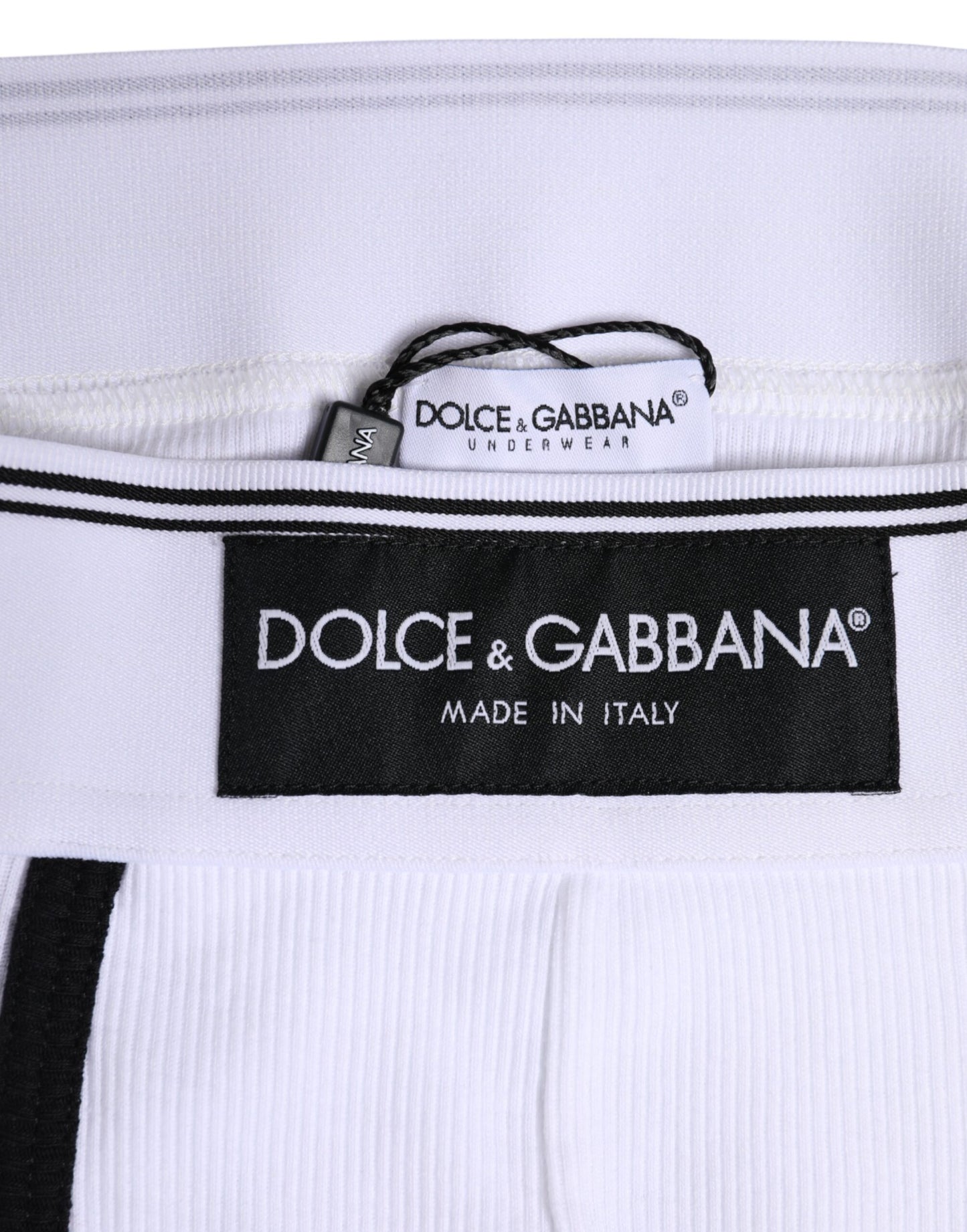 Dolce & Gabbana White Cotton Men Regular Boxer Underwear