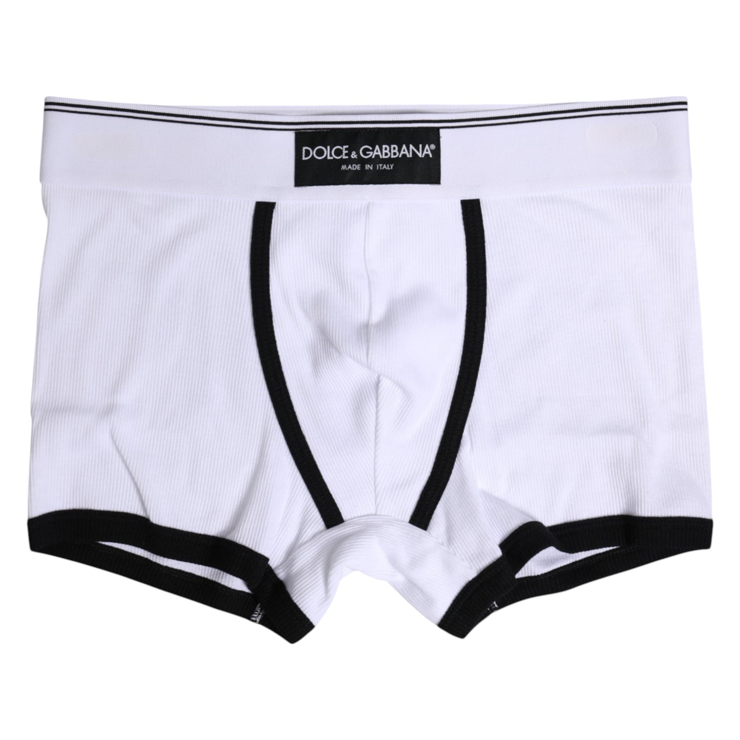 Dolce & Gabbana White Cotton Men Regular Boxer Underwear
