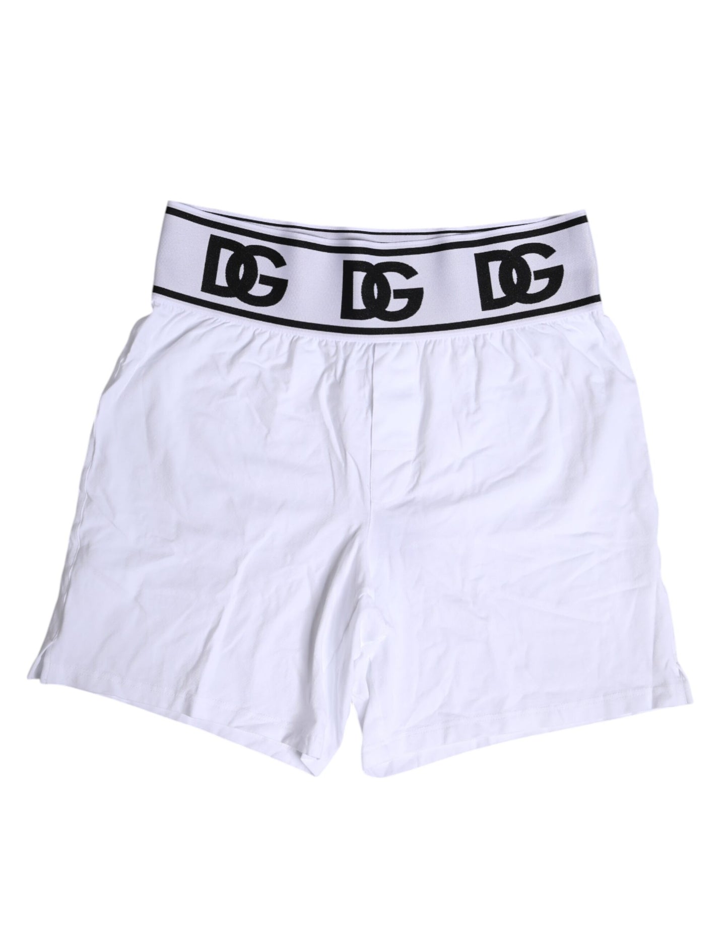 Dolce & Gabbana White Cotton Stretch Regular Boxer Underwear