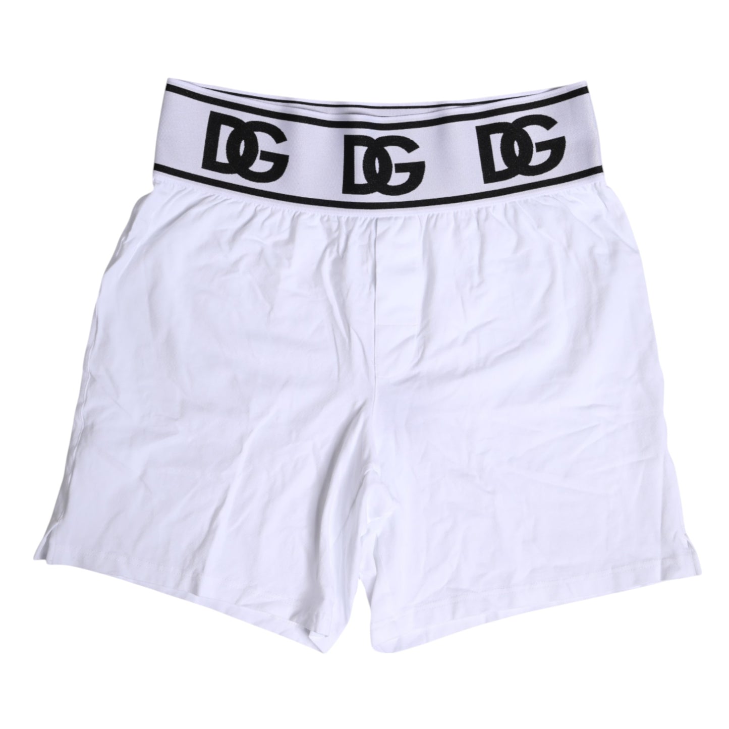 Dolce & Gabbana White Cotton Stretch Regular Boxer Underwear