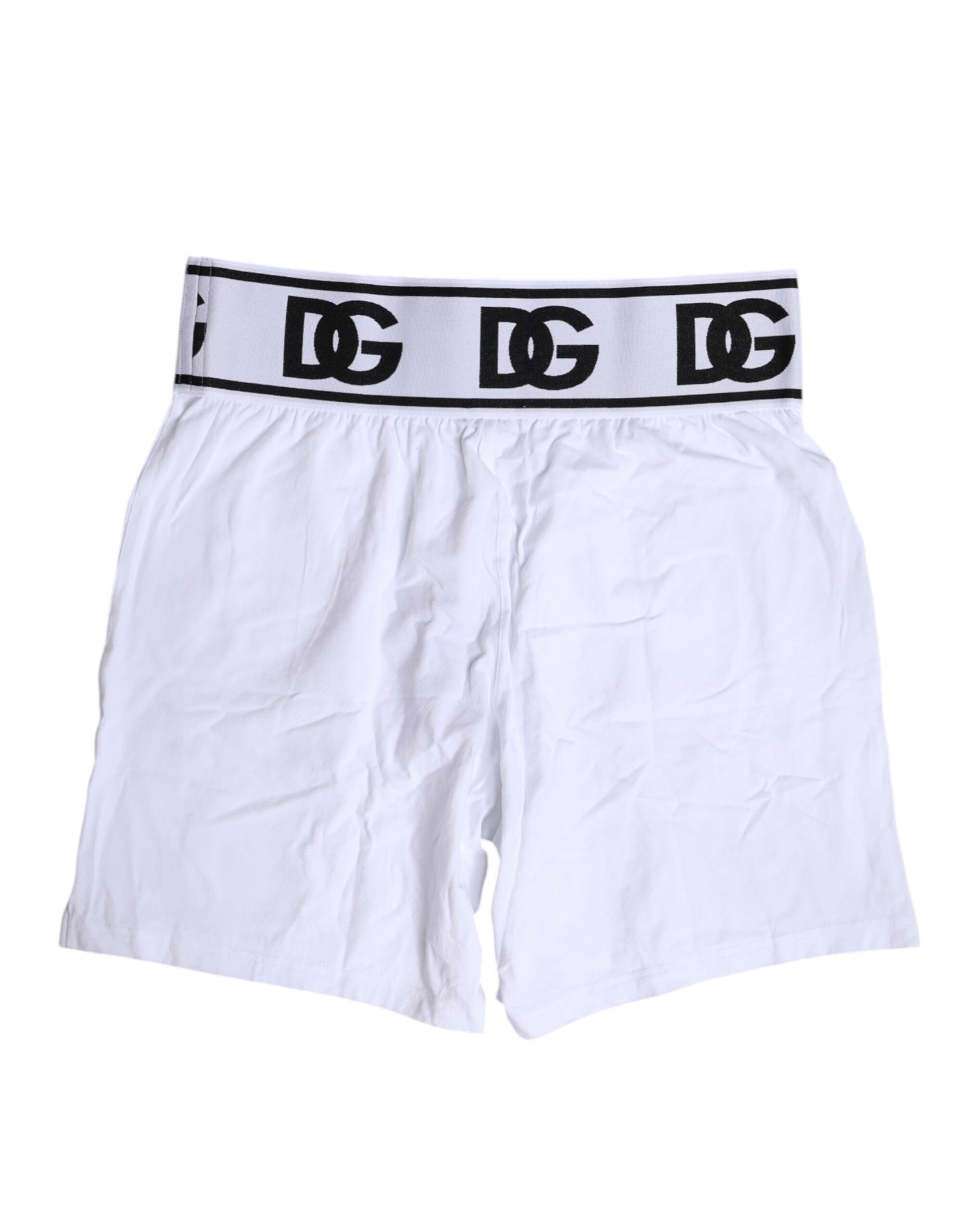 Dolce & Gabbana White Cotton Stretch Regular Boxer Underwear