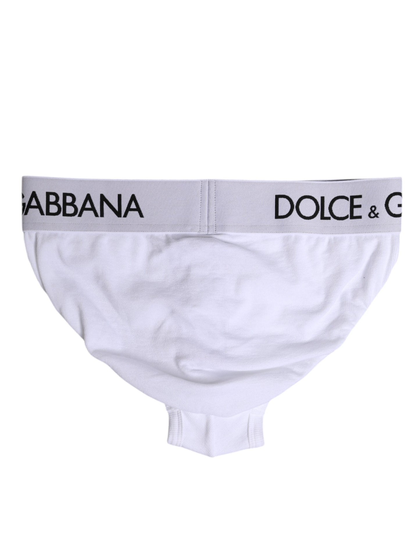 Dolce & Gabbana White Cotton Stretch Regular Brief Underwear