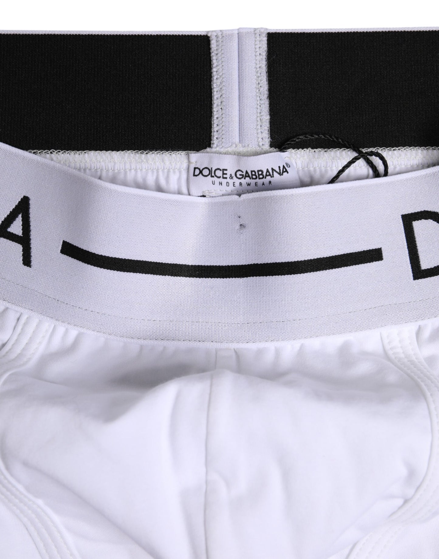 Dolce & Gabbana White Cotton Stretch Regular Boxer Underwear