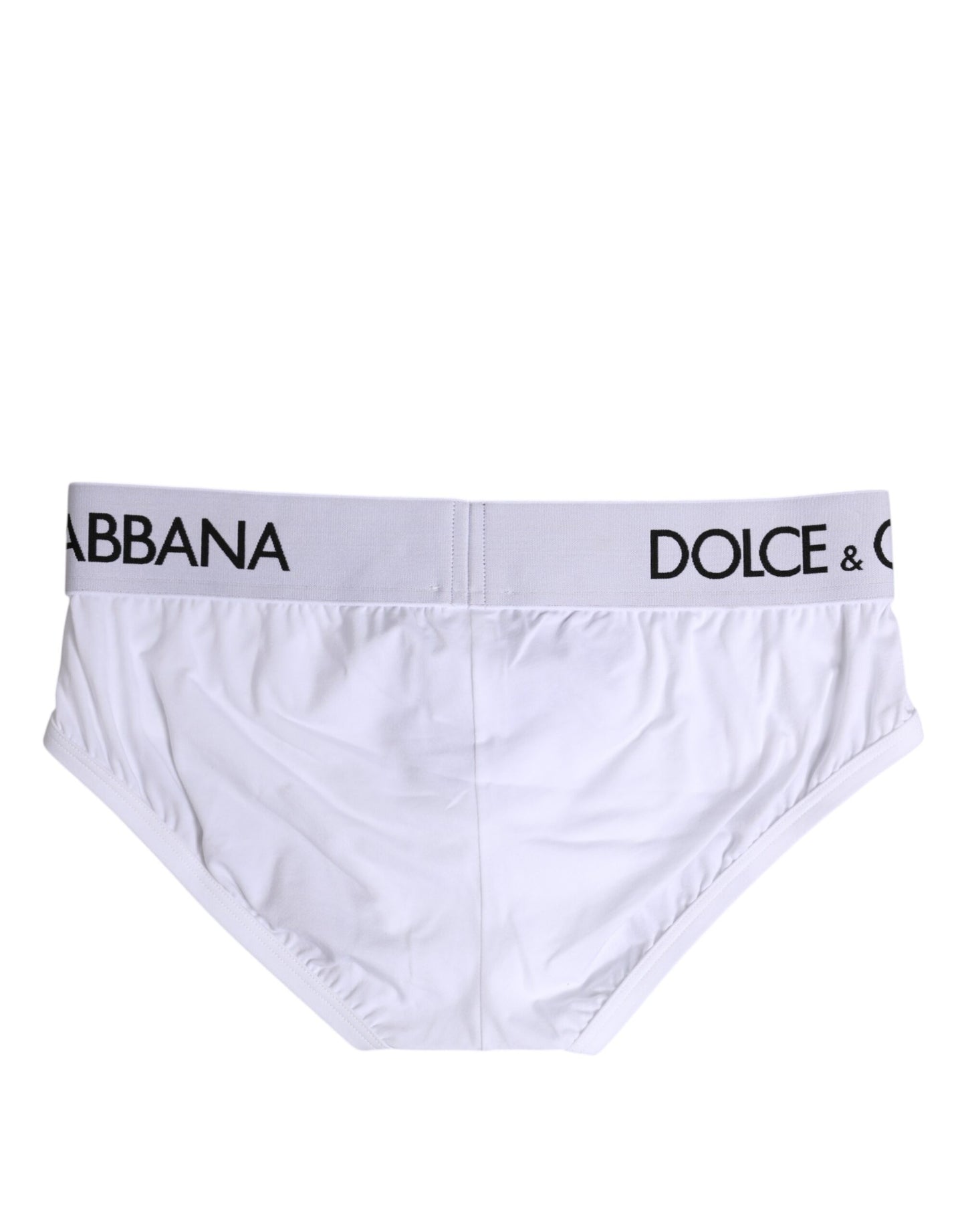 Dolce & Gabbana White Cotton Stretch Regular Brief Underwear