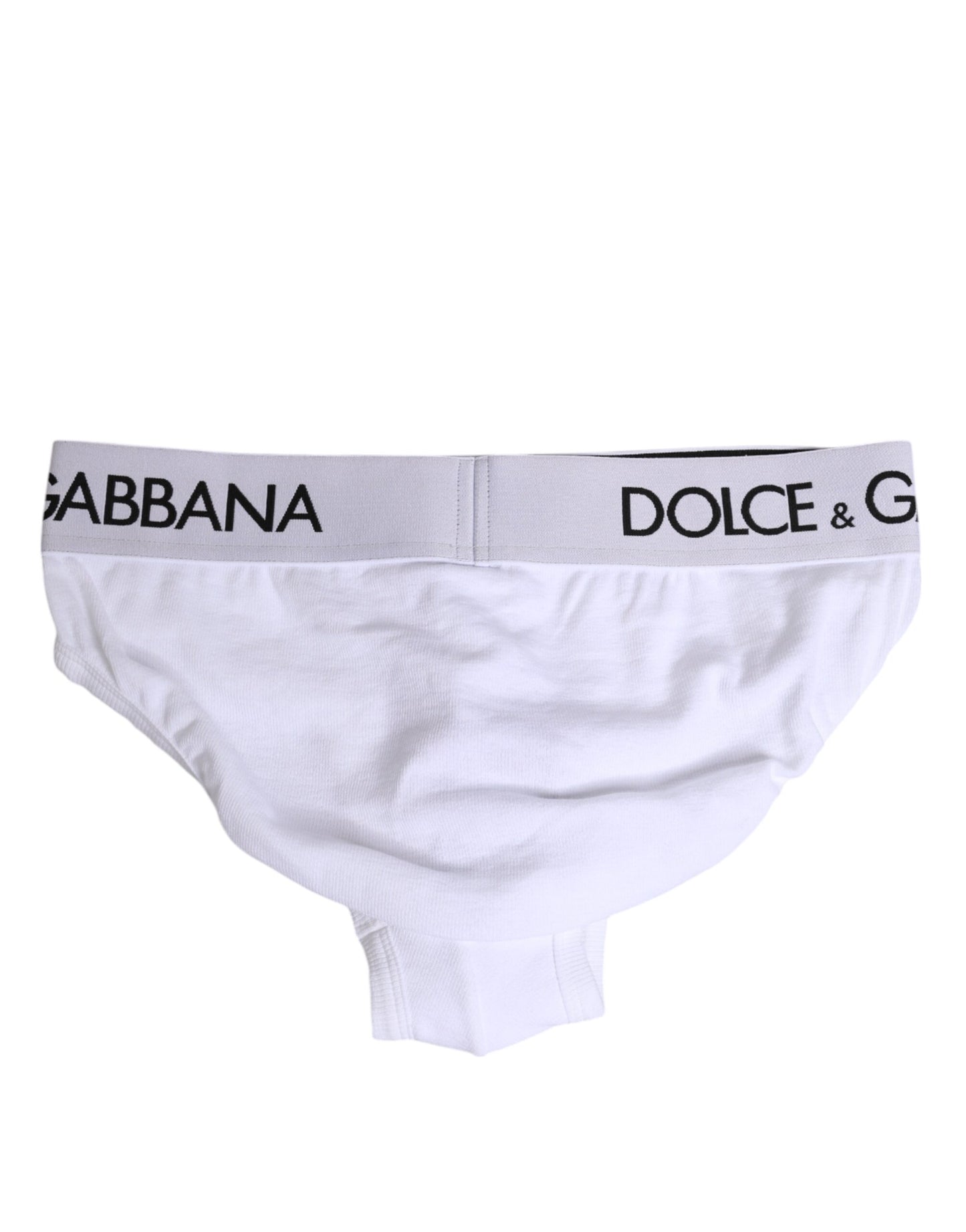 Dolce & Gabbana White Cotton Stretch Regular Brief Underwear