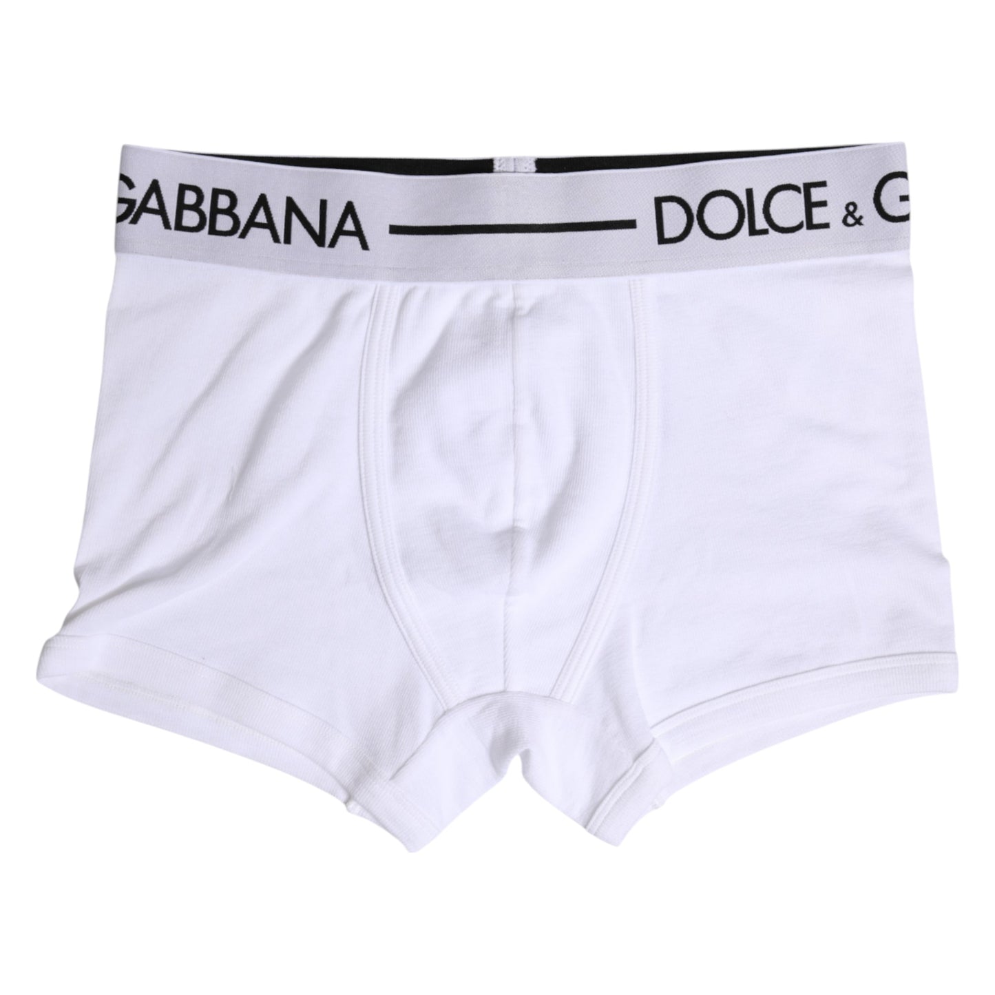 Dolce & Gabbana White Cotton Stretch Regular Boxer Underwear