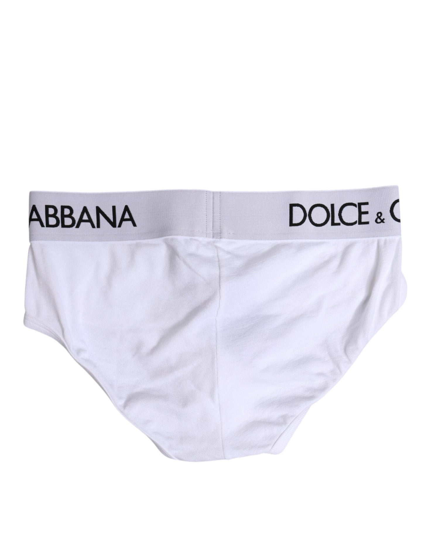Dolce & Gabbana White Cotton Stretch Regular Brief Underwear