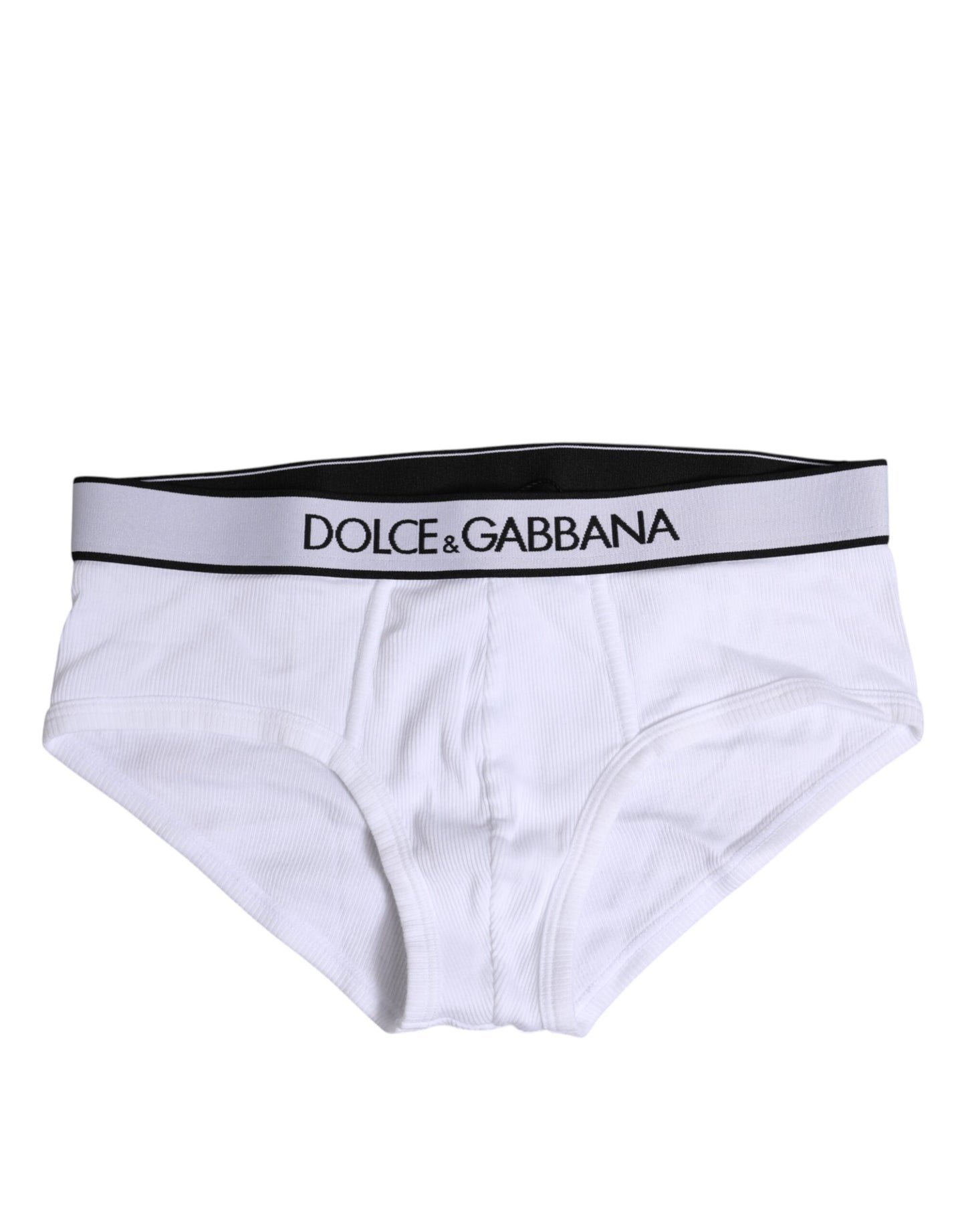 Dolce & Gabbana White Cotton Stretch Regular Brief Underwear