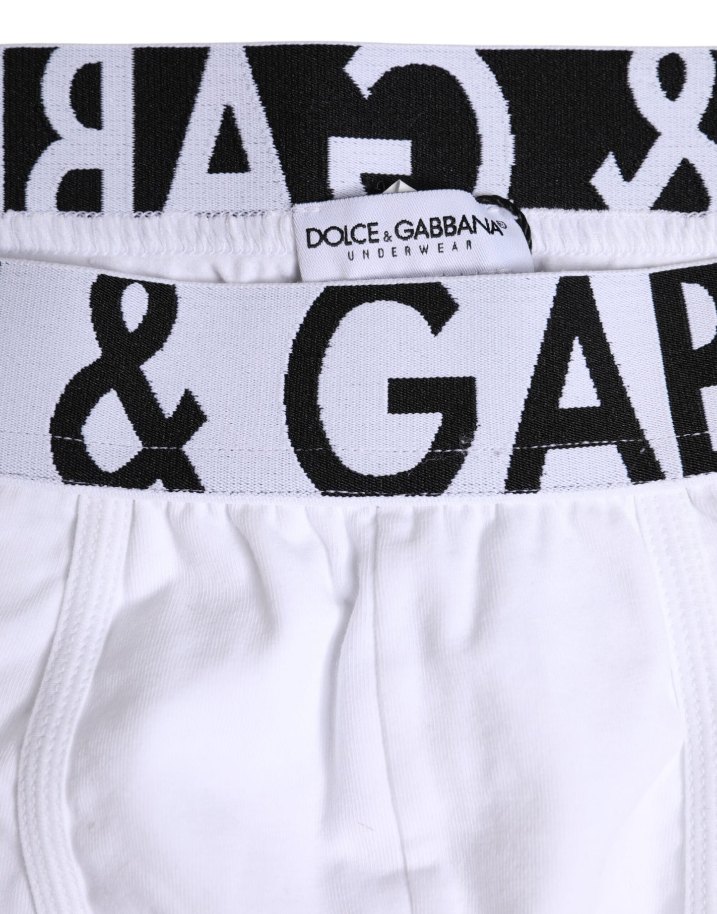 Dolce & Gabbana White Cotton Stretch Regular Boxer Underwear