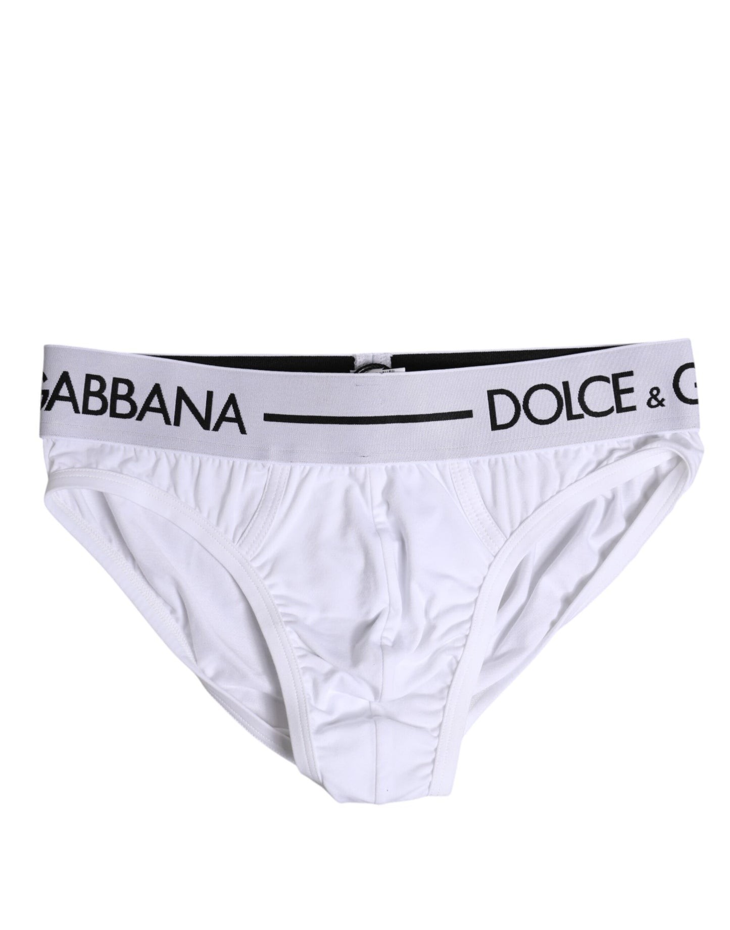 Dolce & Gabbana White Cotton Stretch Regular Brief Underwear