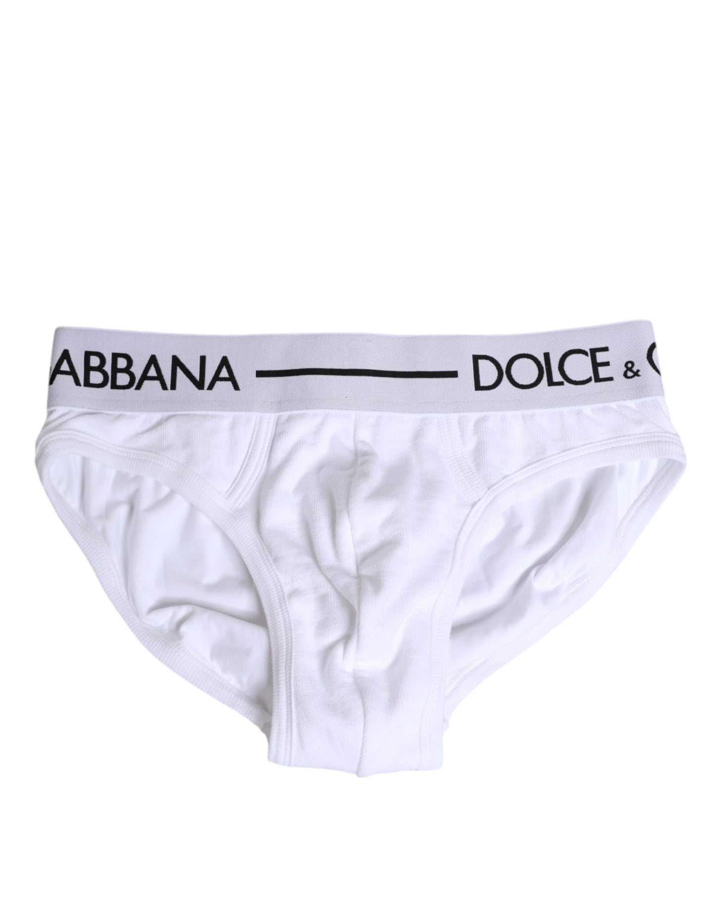 Dolce & Gabbana White Cotton Stretch Regular Brief Underwear