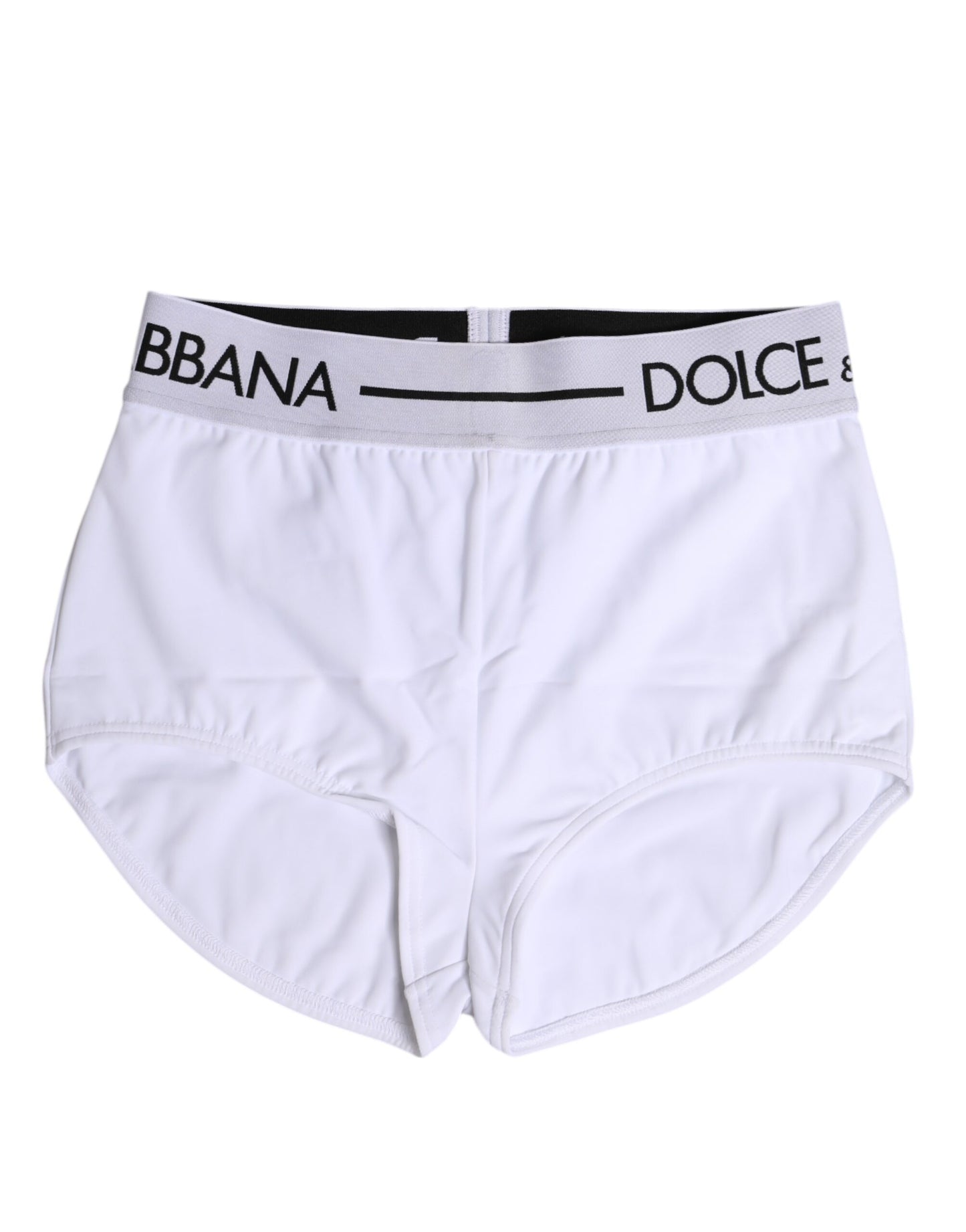 Dolce & Gabbana White Nylon Logo Waistband Boxer Brief Underwear