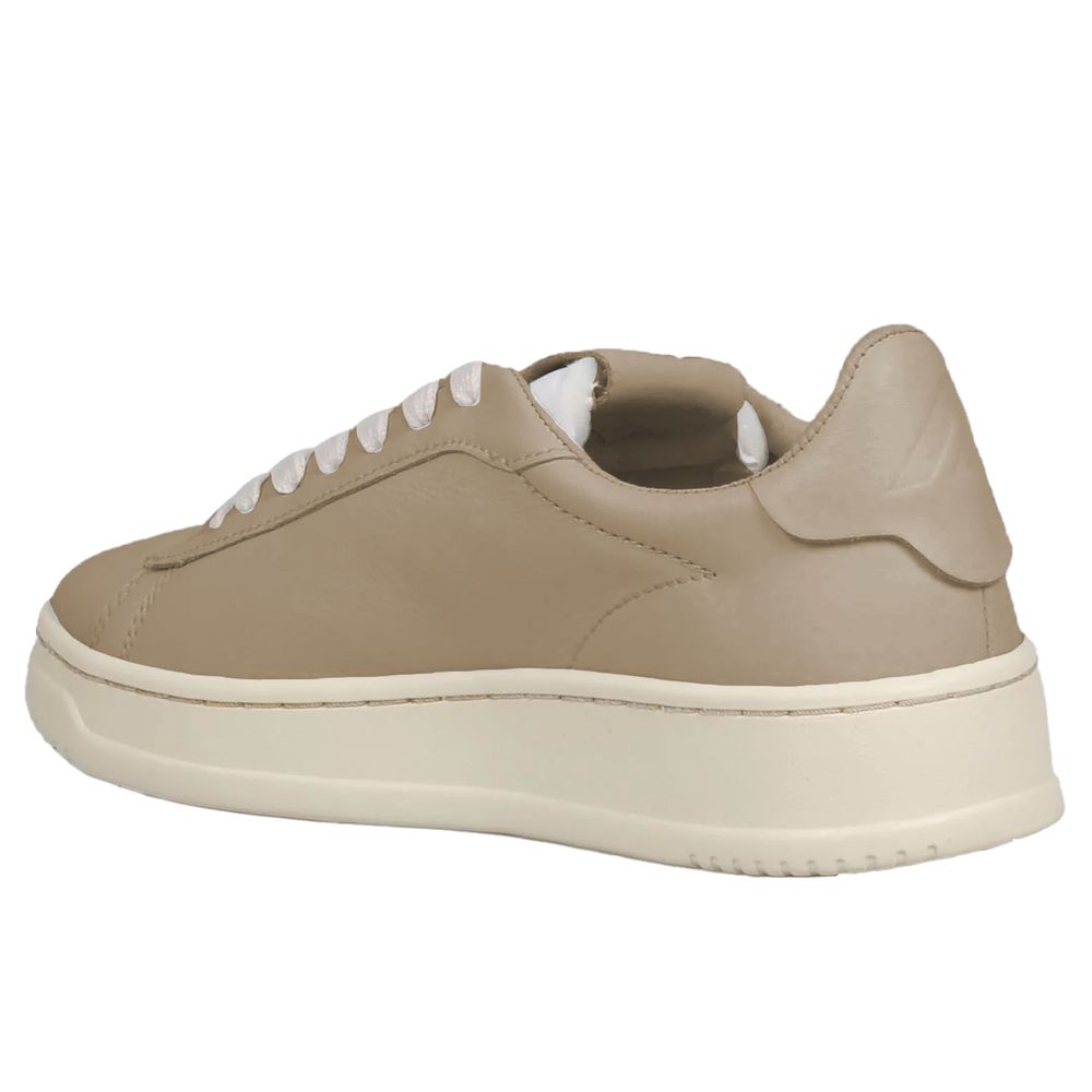 Autry Beige Goatskin Sneaker