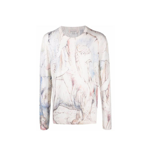 Alexander McQueen William Blake Dante Print Pullover