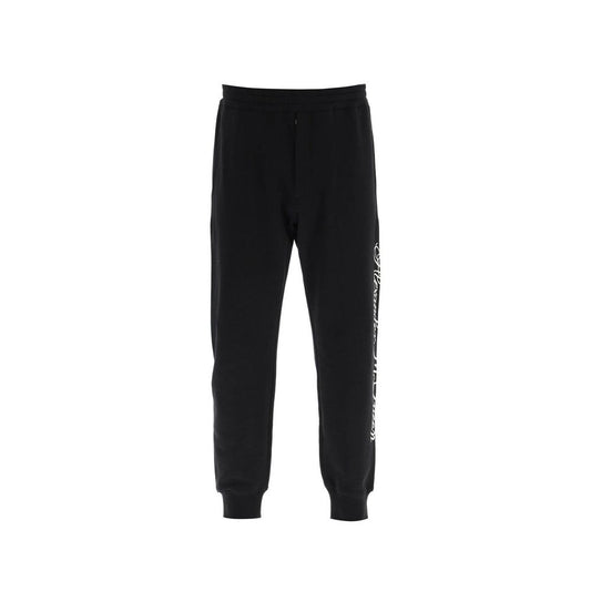 Alexander McQueen Logo Cotton Pants