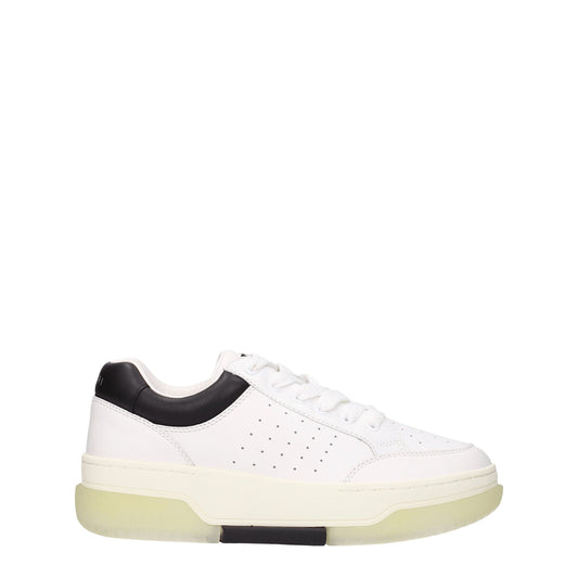 Amiri White Leather Low Tops