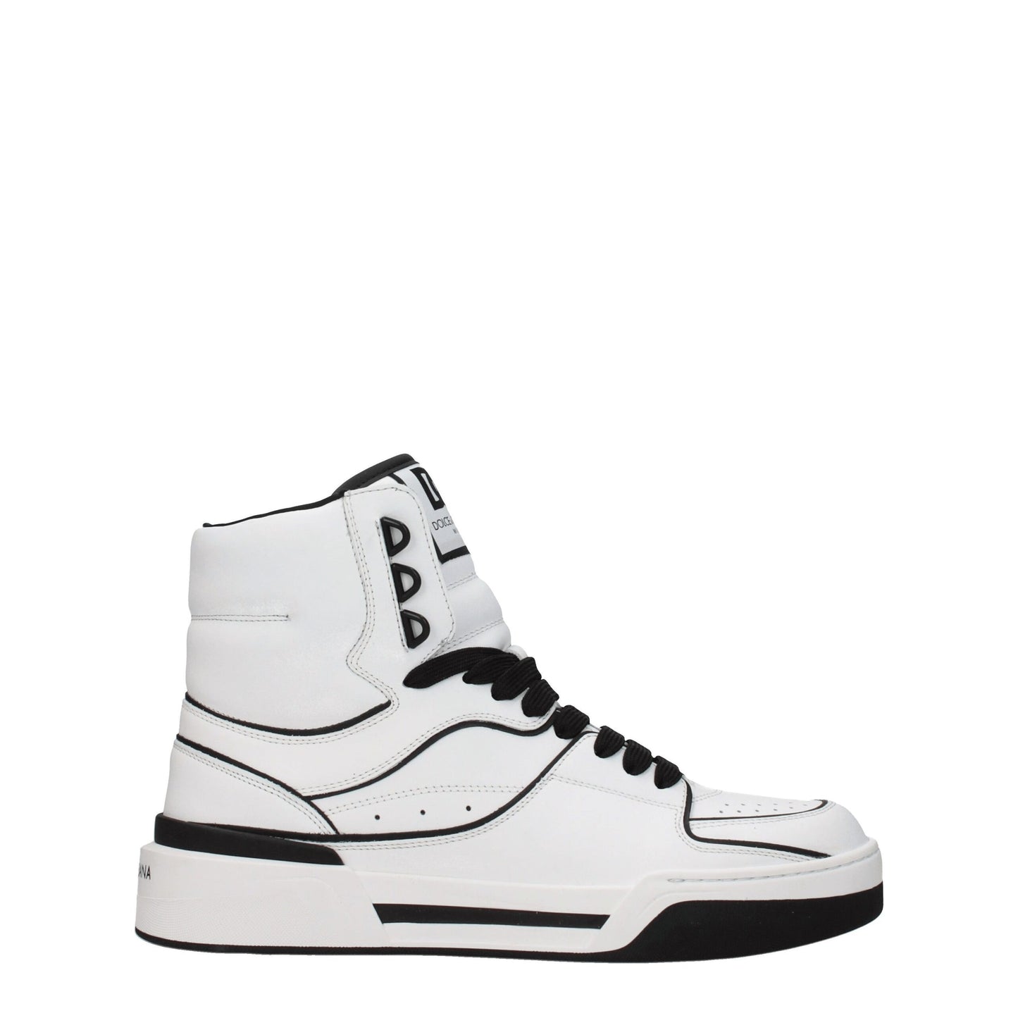 Dolce & Gabbana White Leather High Tops